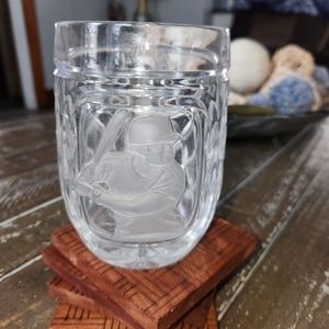 1986 West Germany Cut Crystal Beer Stein Sports Theme Baseball